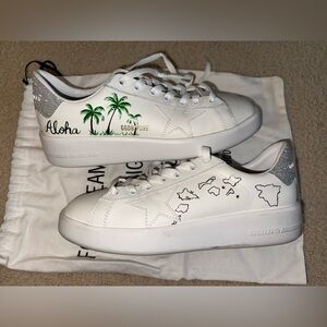 Golden Goose Pure-Star White Sneakers